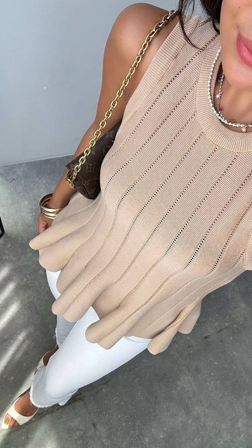 Beige top