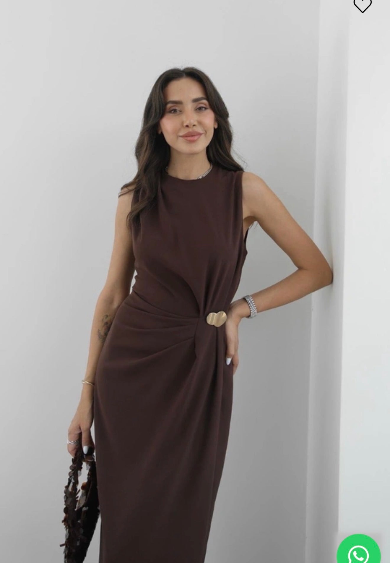 Brown/Olive green dress