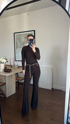 Brown black pants