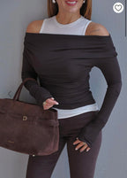Burgundy Brown top