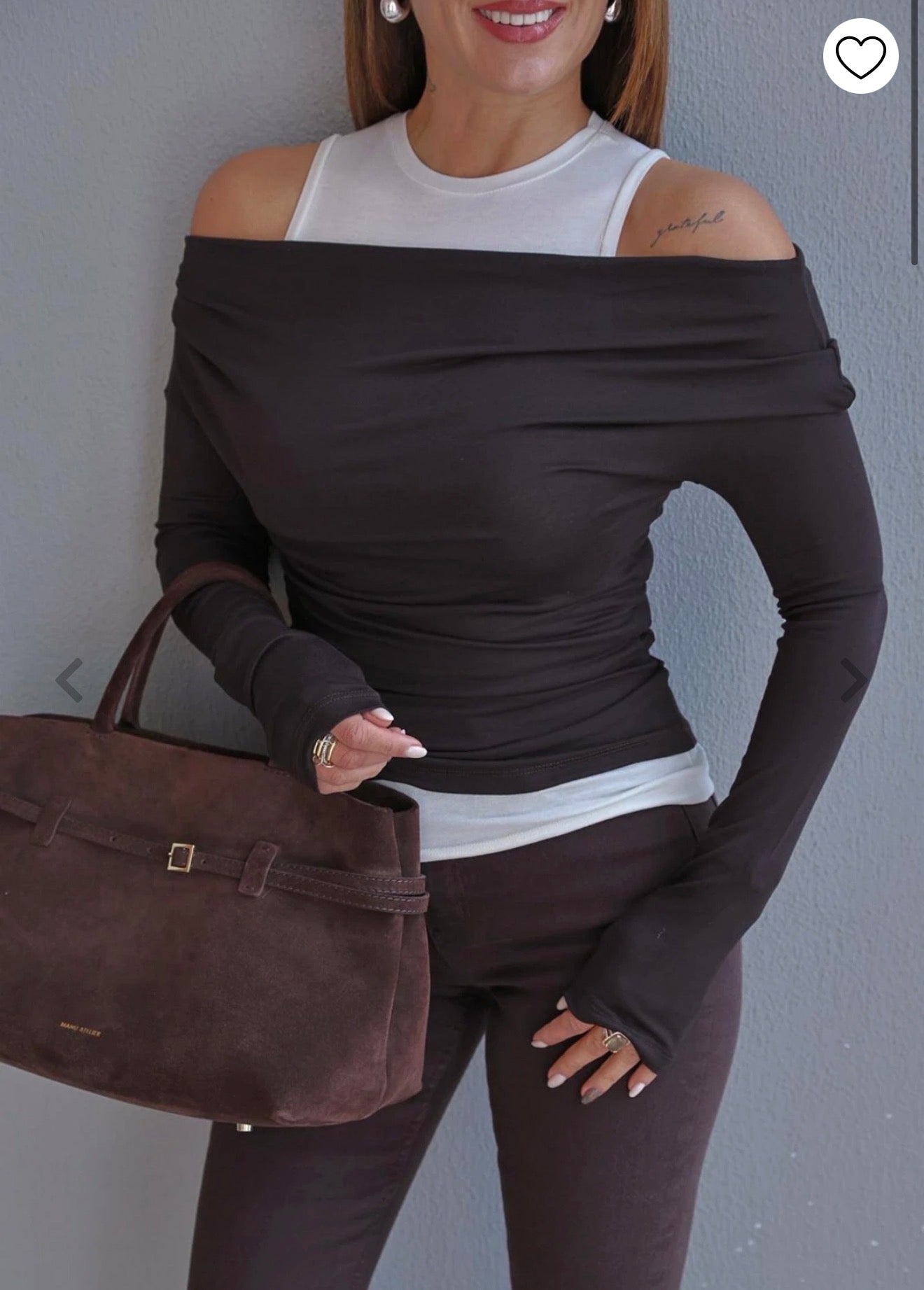 Burgundy Brown top