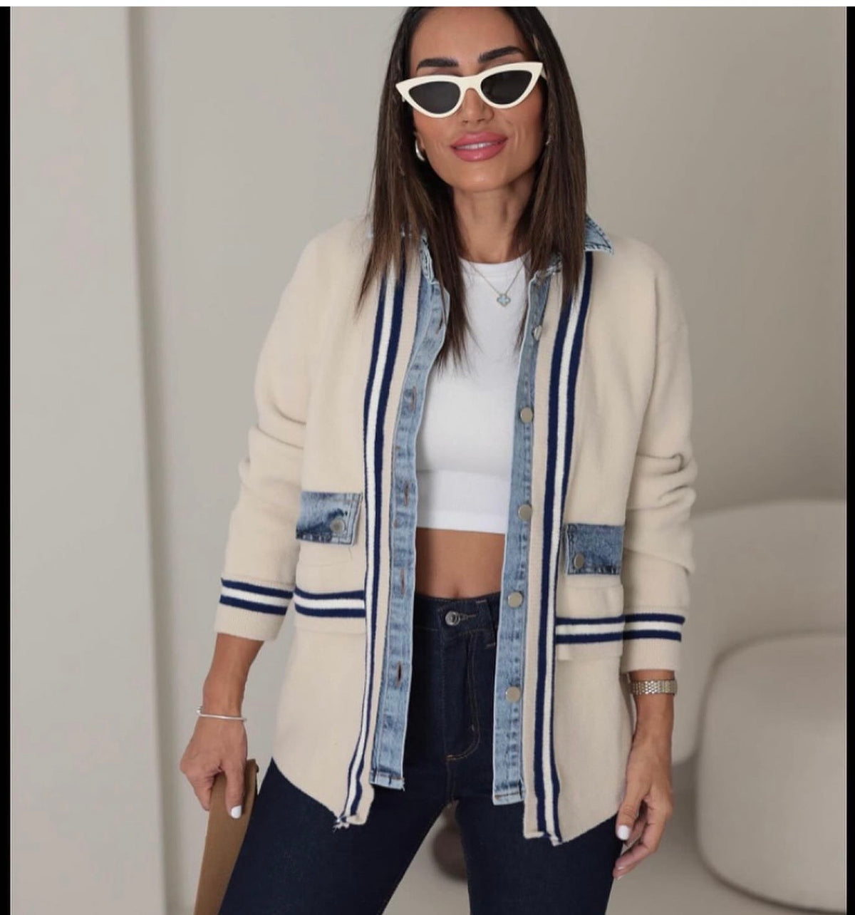 Off white cardigan