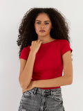 Red/Pink/Olive green top
