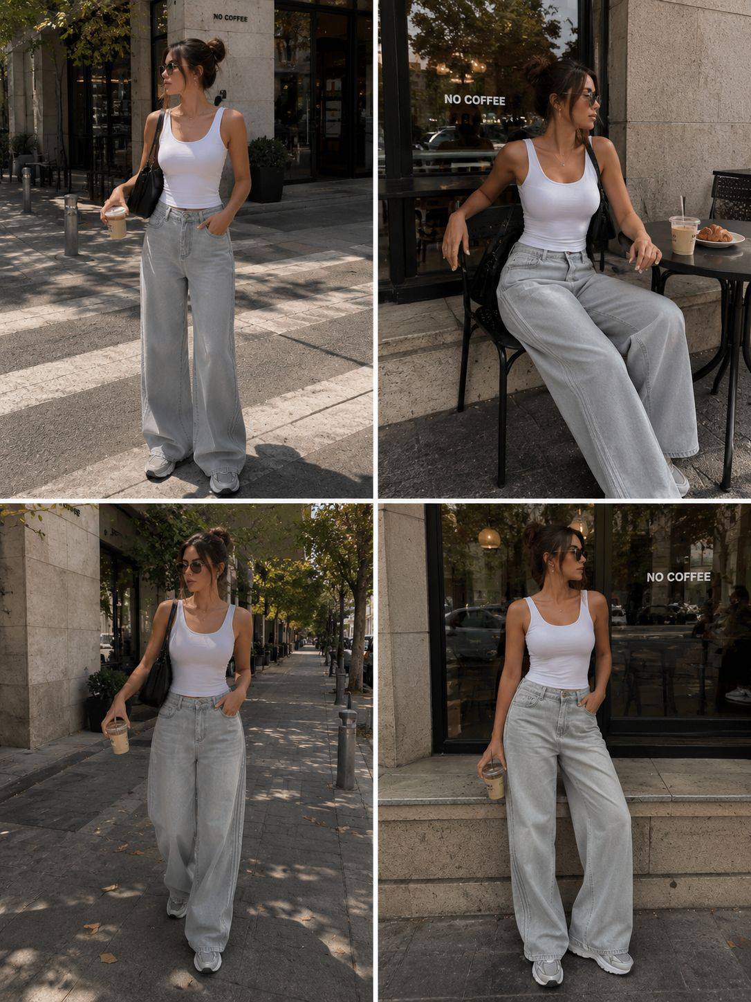 Grey jeans