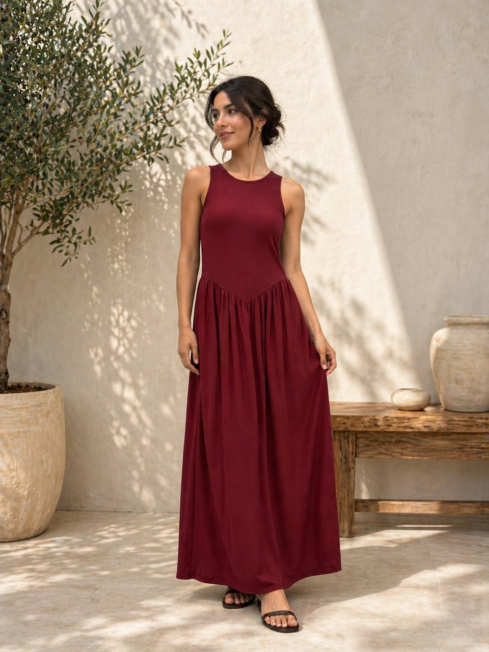 Black/Burgundy dress