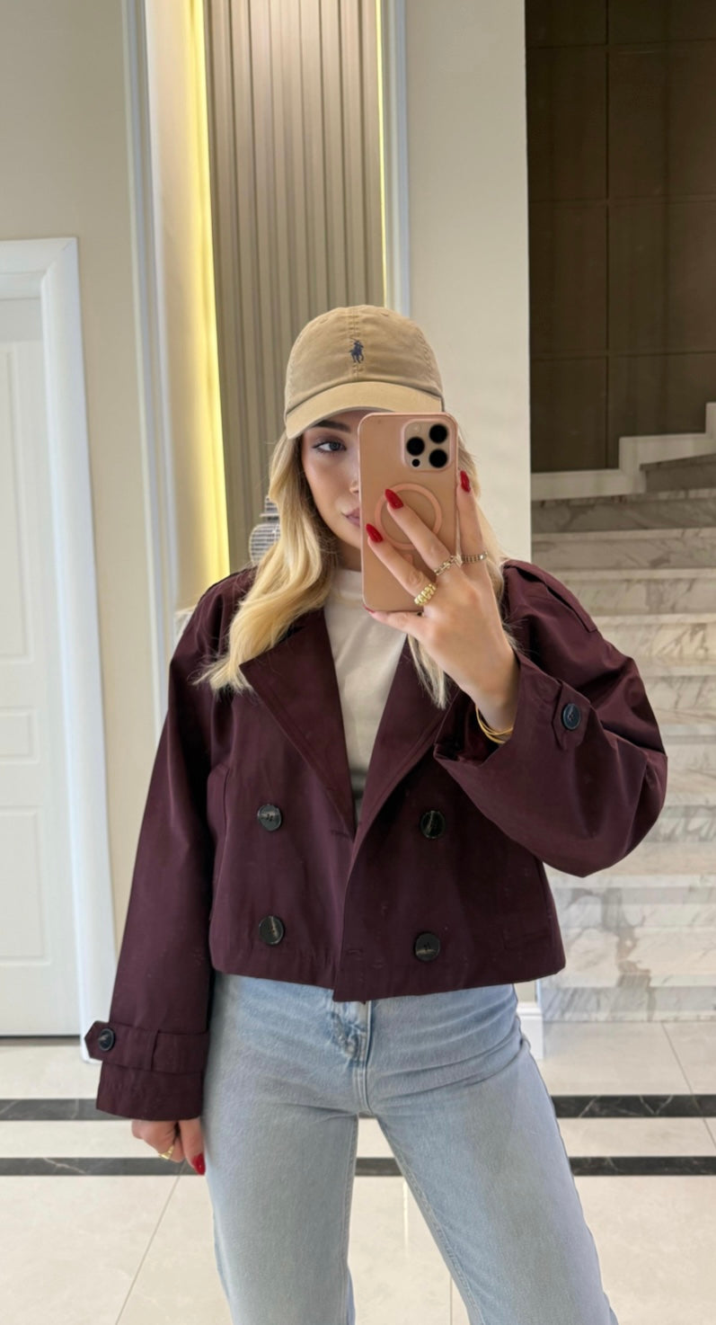Burgundy jacket