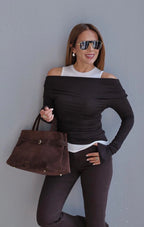 Burgundy Brown top