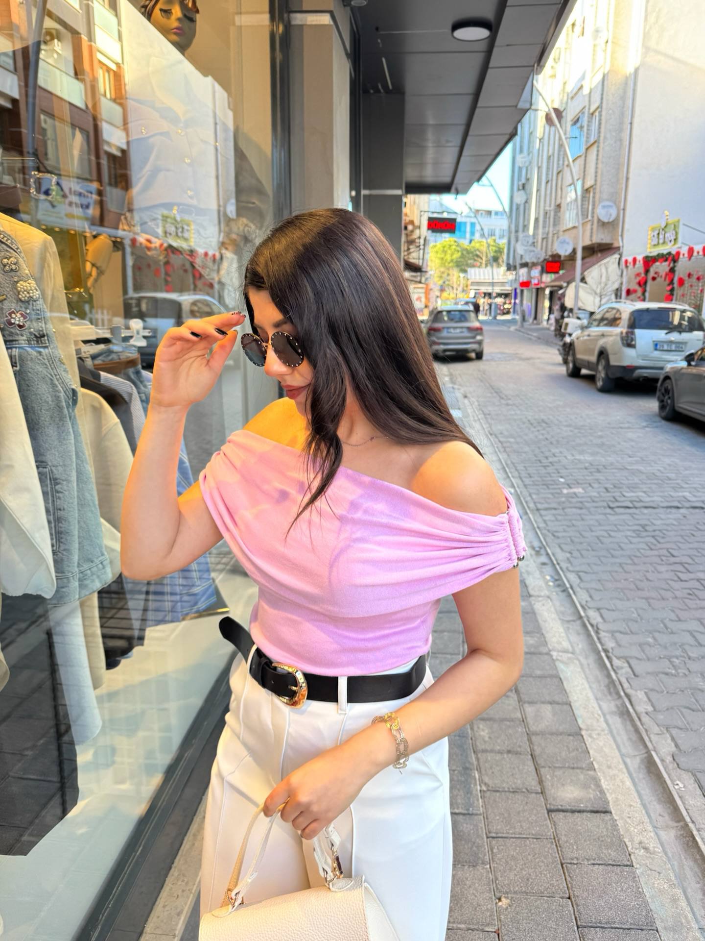 Yellow Mint Pink top