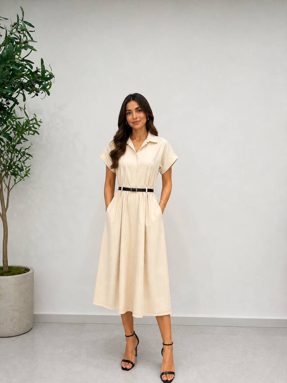 Beige dress