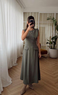 Olive green dress