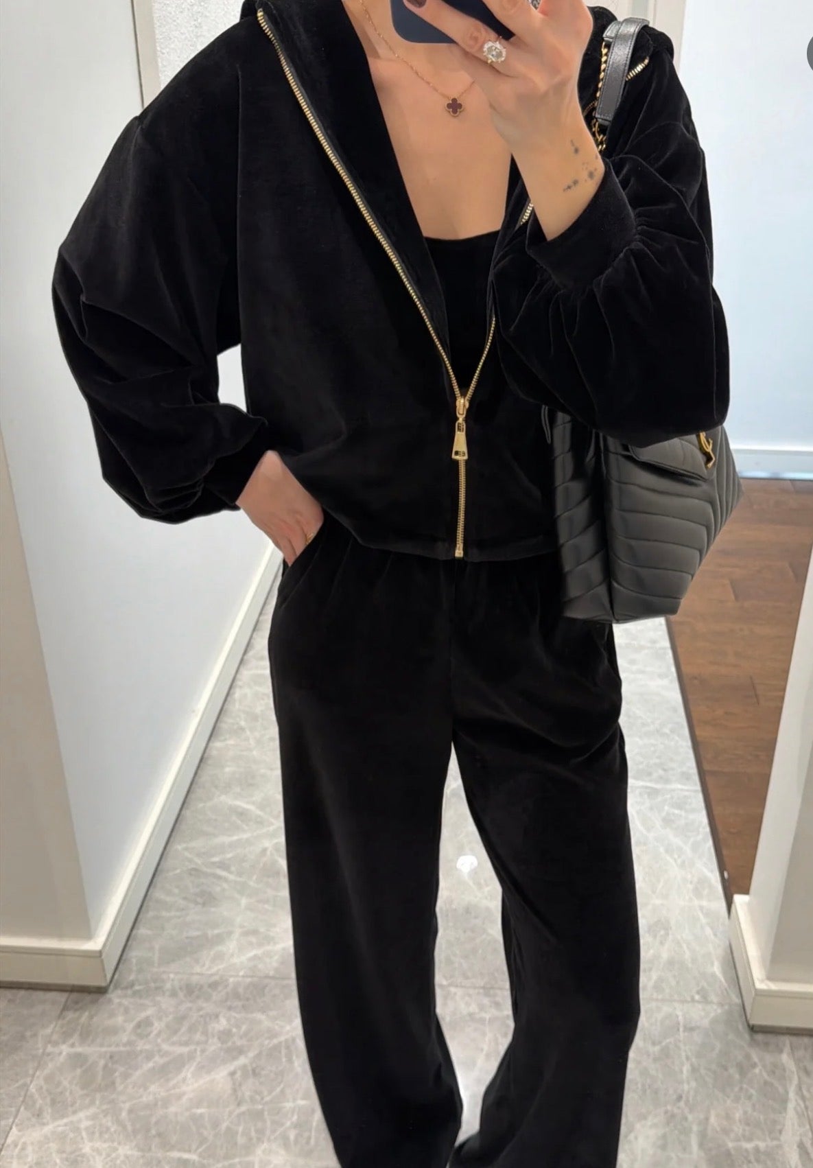Black Velvet set