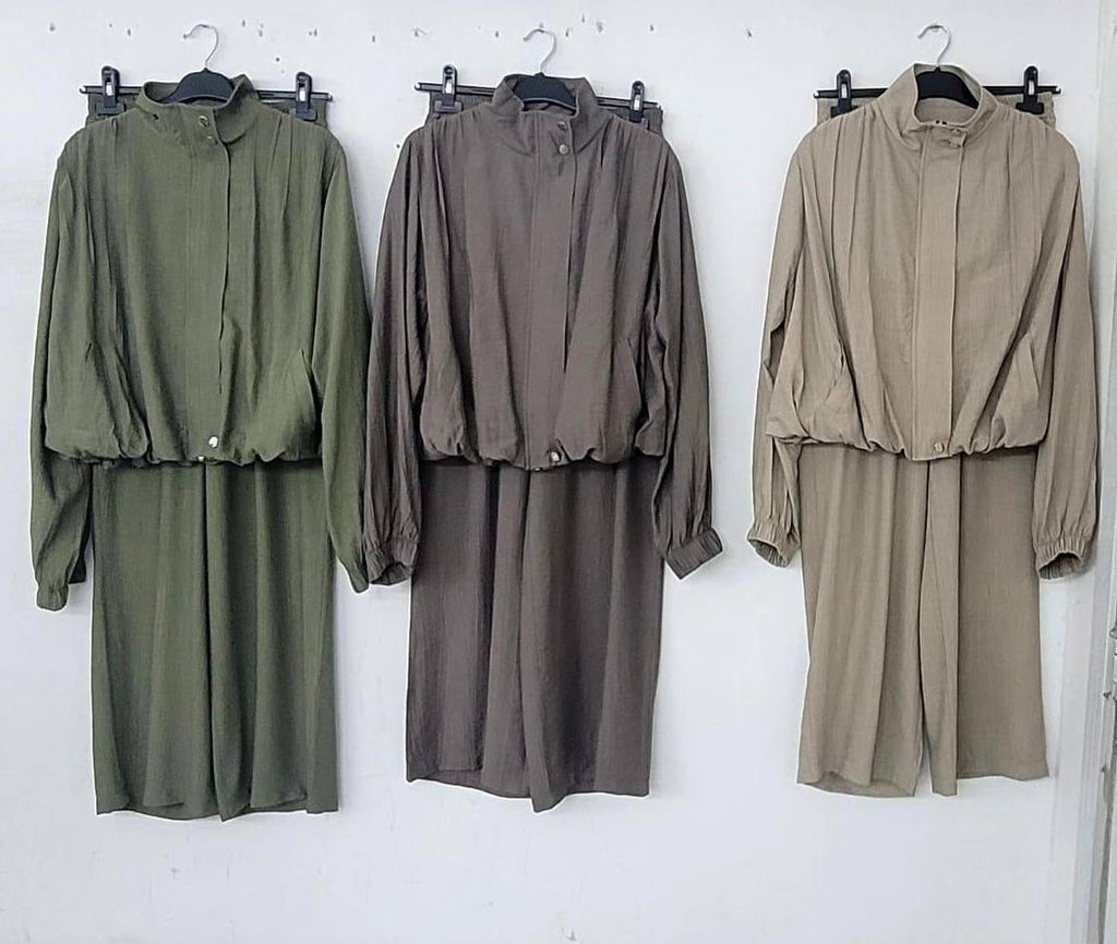 Brown /Olive green Set