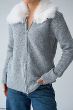 Grey/ Beige top