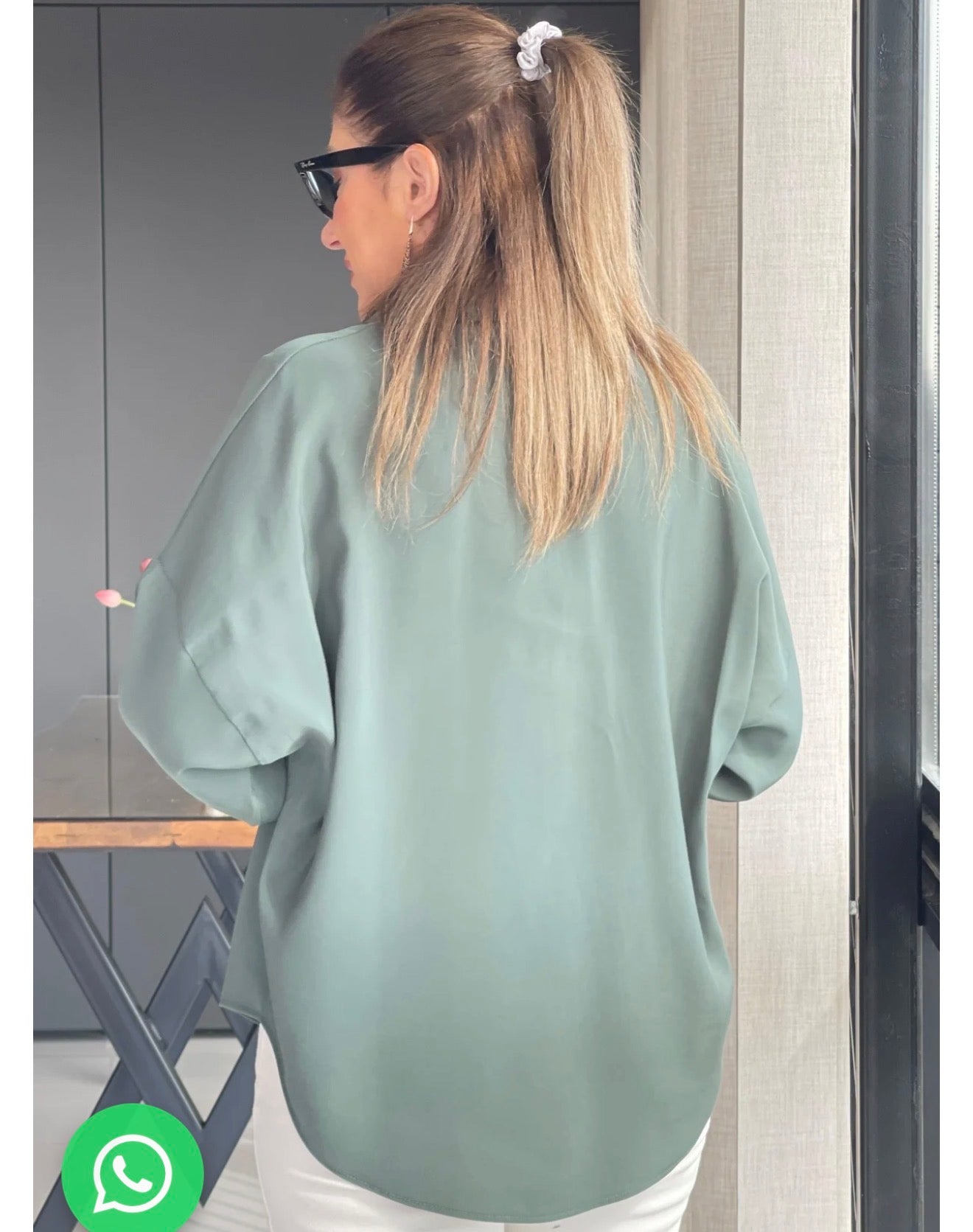 Brown/olive green shirt