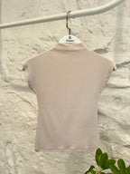 Beige Red Olive green top