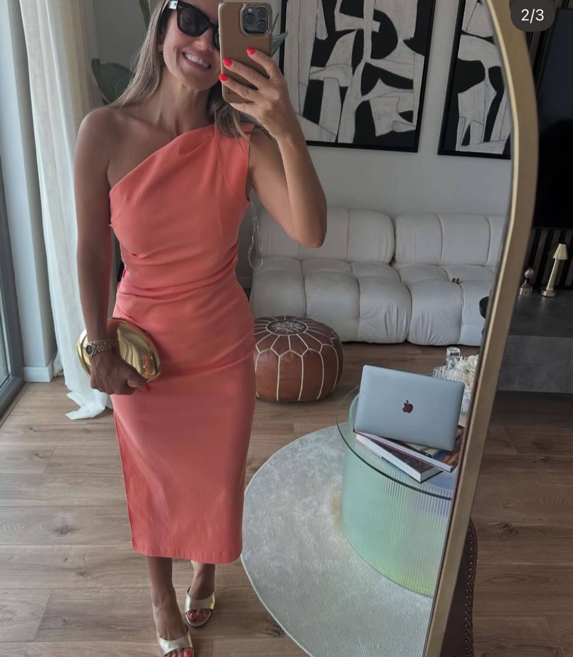 Blue /Orange dress