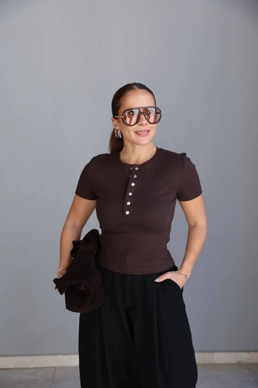 Black brown top