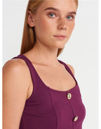 Purple/Yellow/olive green top