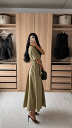 Yellow/Olive green dress