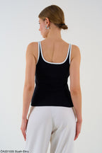 White/Black top