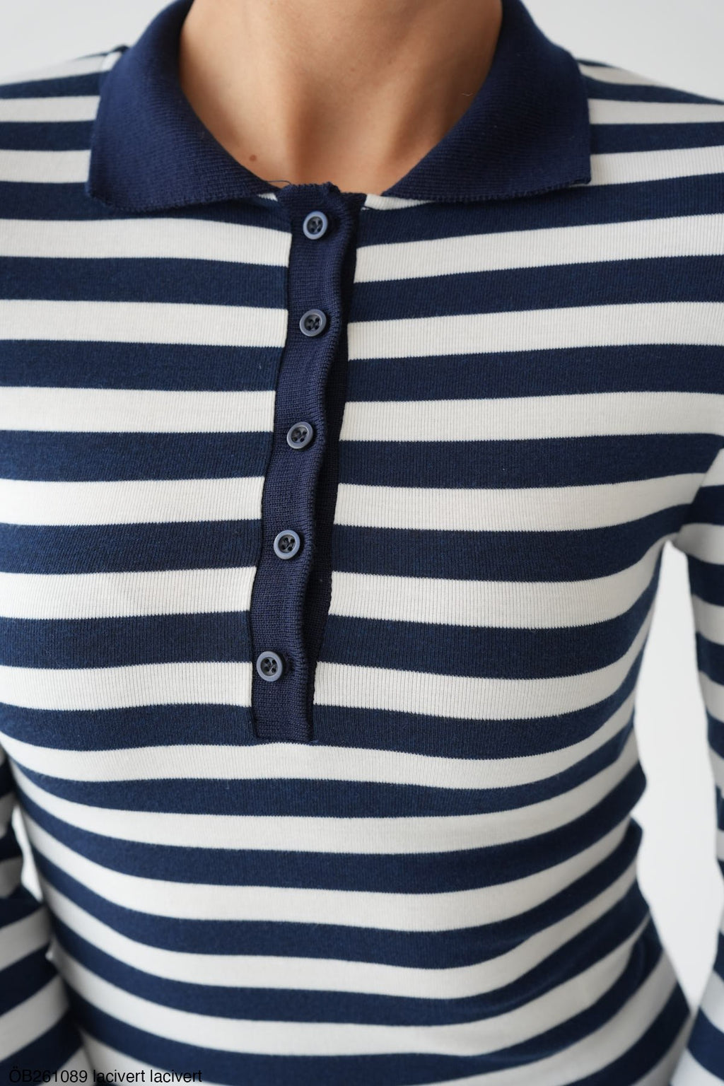 White navy top