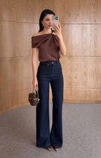Dark blue jeans