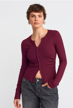Black Burgundy White top