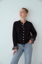 Black/Grey Cardigan