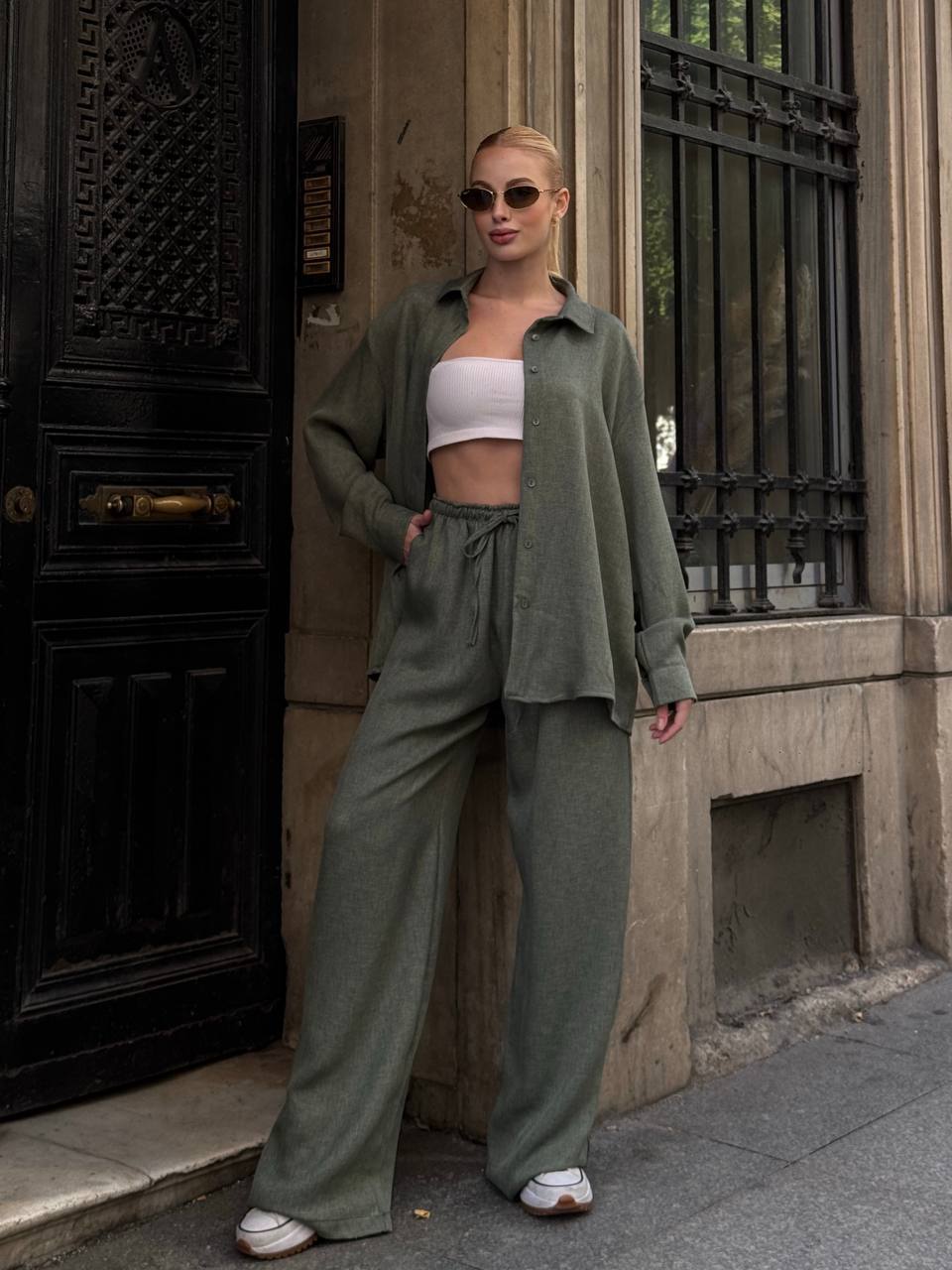 Olive green/ grey set