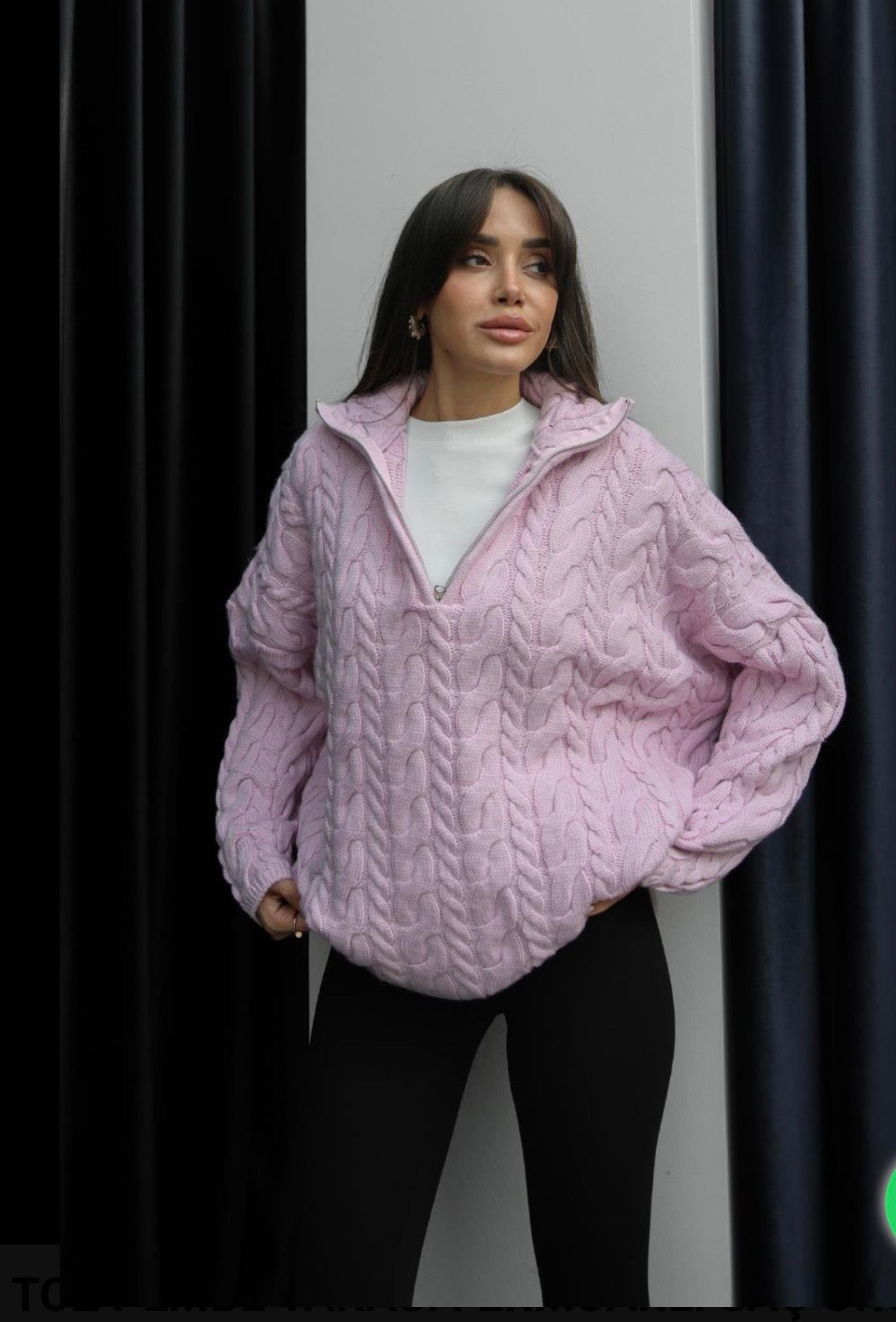Pink knitwear