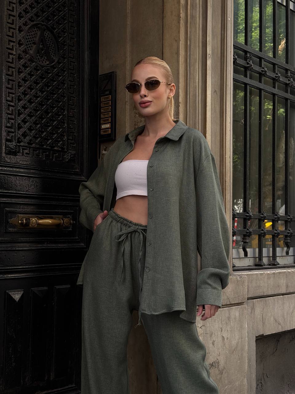 Olive green/ grey set