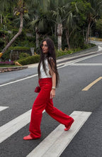 Red jeans