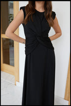 Burgundy/ black dress