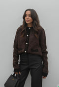 Brown cardigan