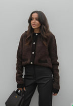 Brown cardigan