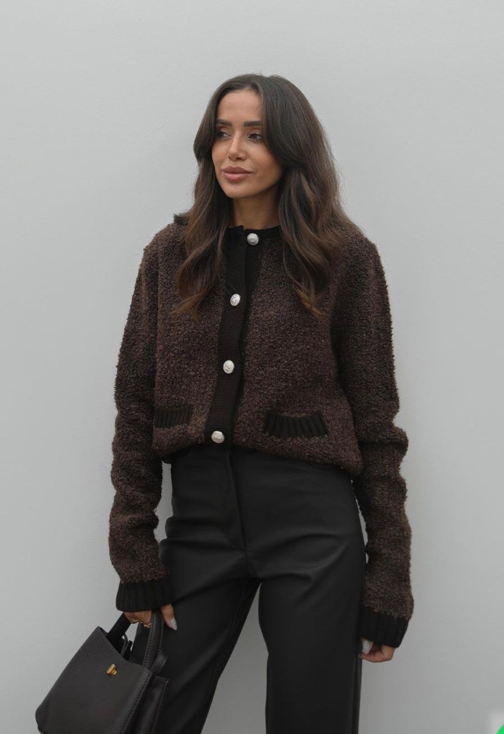 Brown cardigan