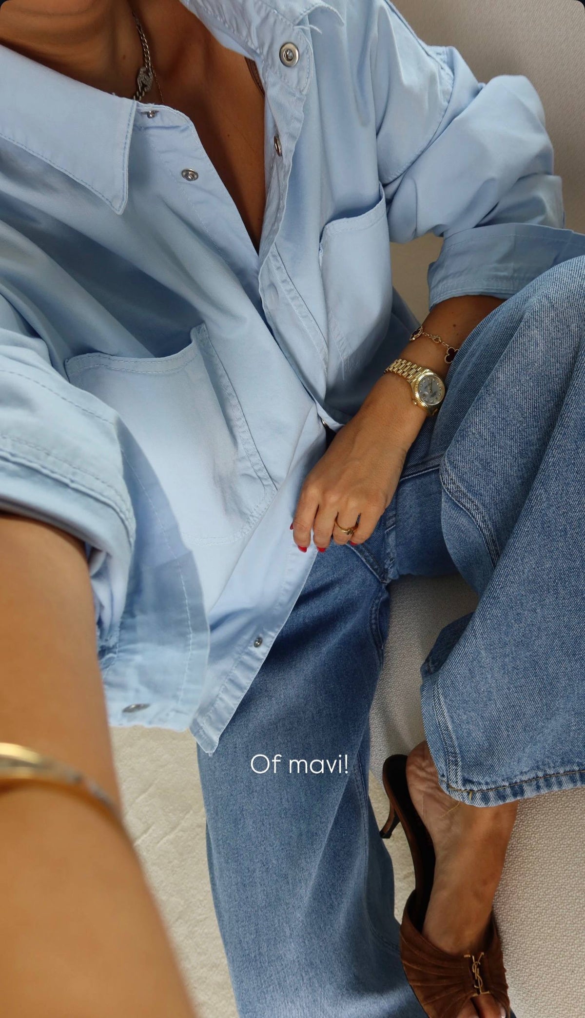 Baby blue shirt