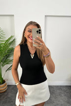 Black/Yellow top