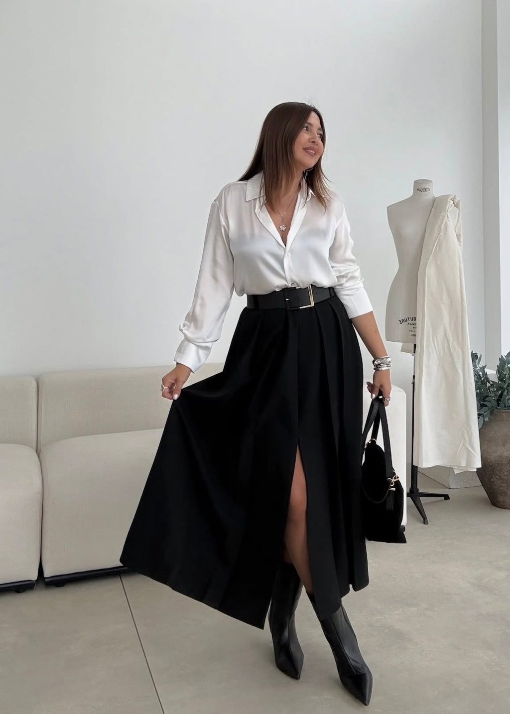 Black/Brown skirt