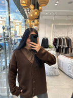 Brown cardigan