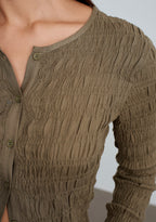 Olive green top
