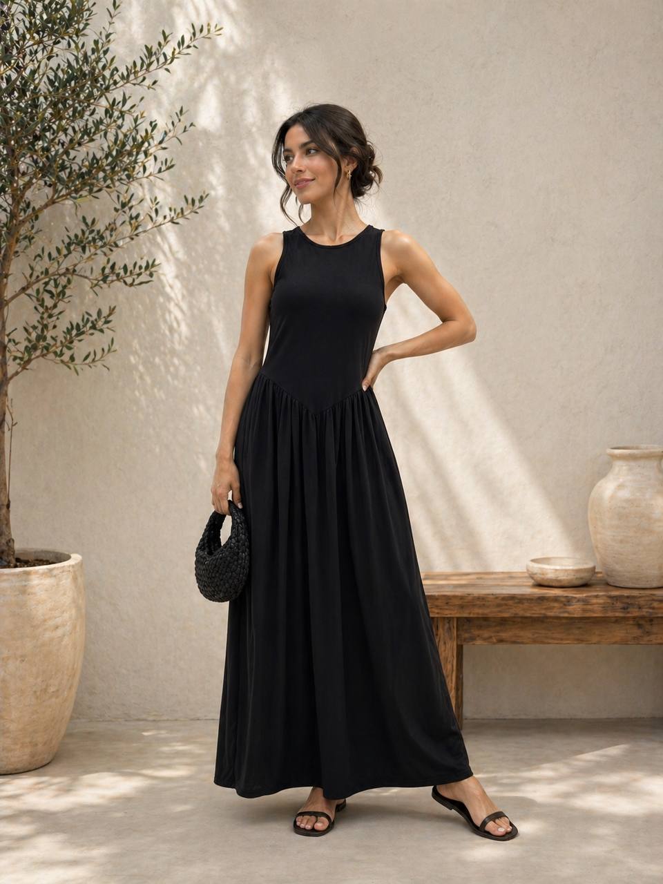 Black/Burgundy dress