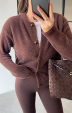Brown cardigan