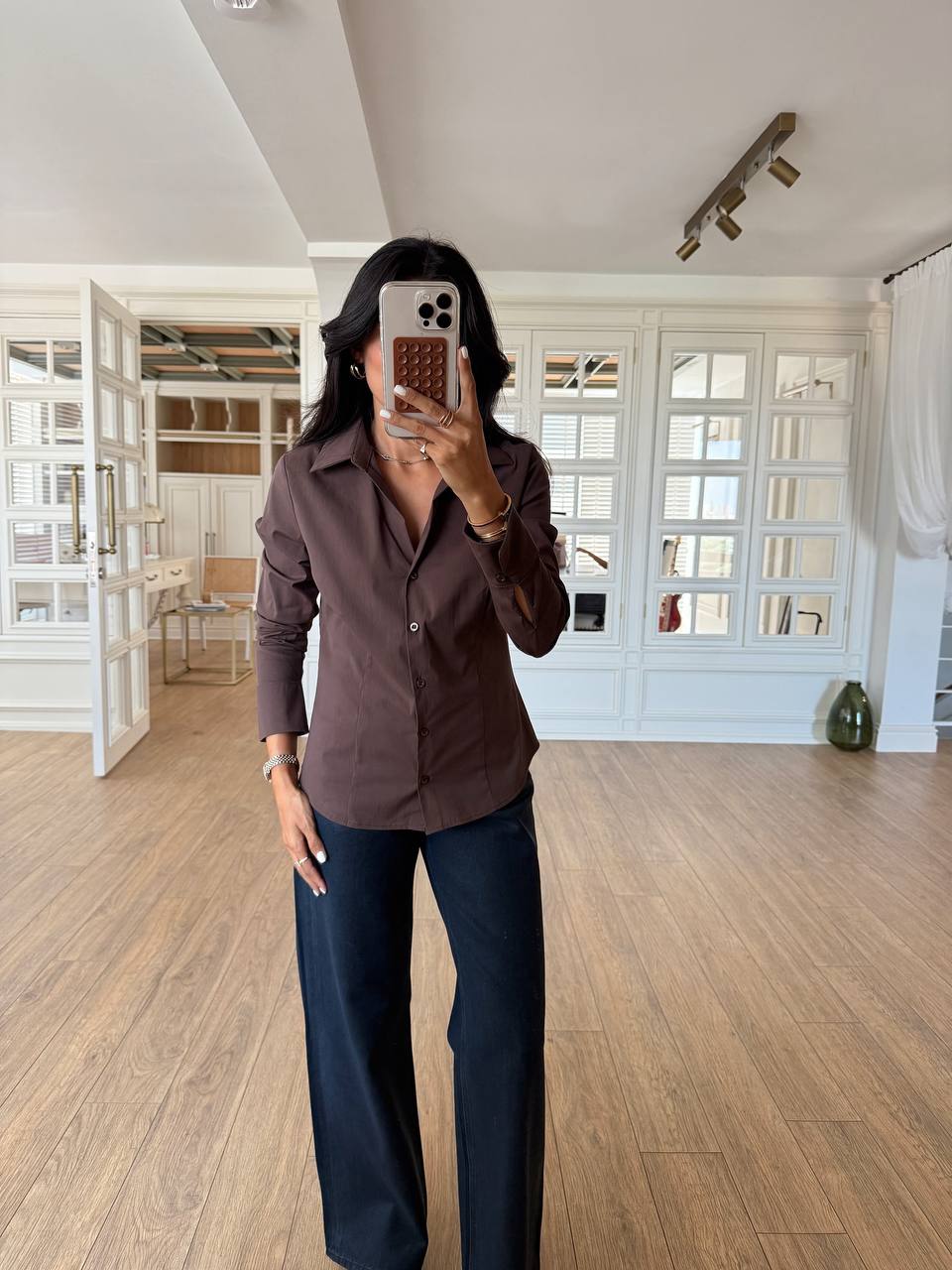 Brown shirt