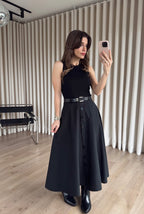 Black brown dress