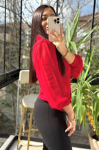 Red/brown top