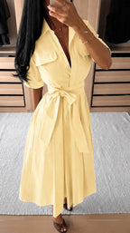 Yellow/Olive green dress