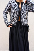 Blue white cardigan