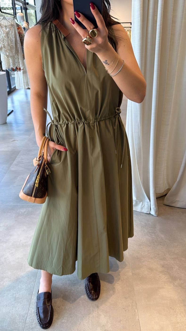 Olive green dress