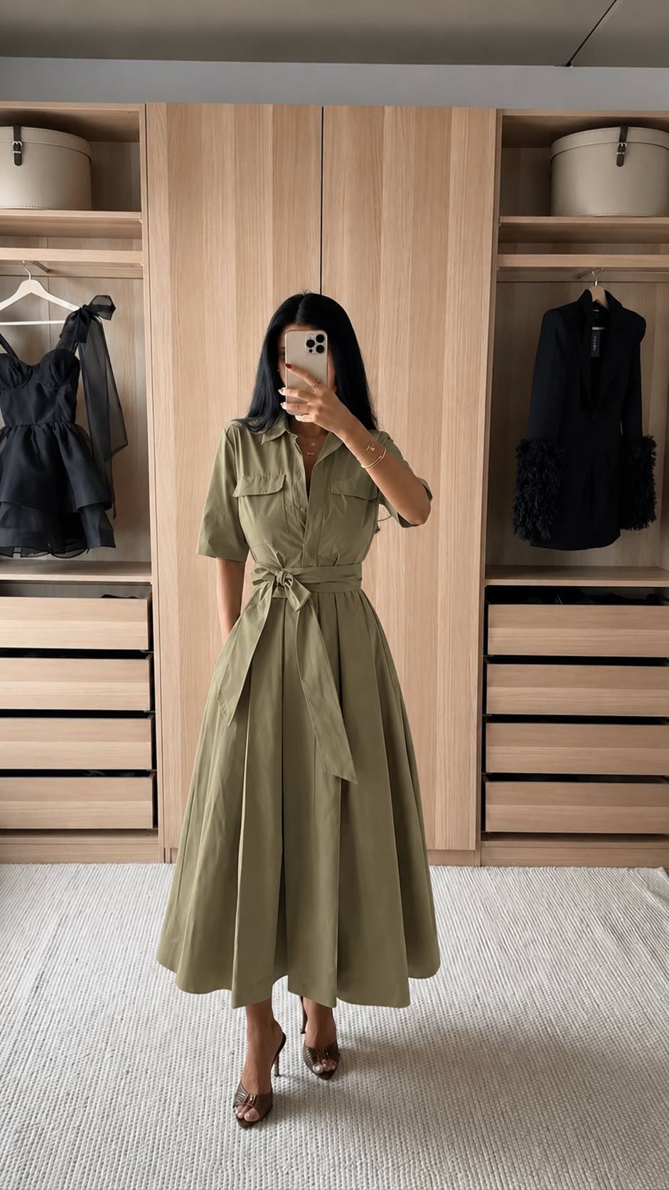 Yellow/Olive green dress
